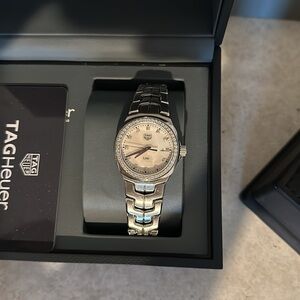Women’s Tag Heuer LINK diamond bezel!